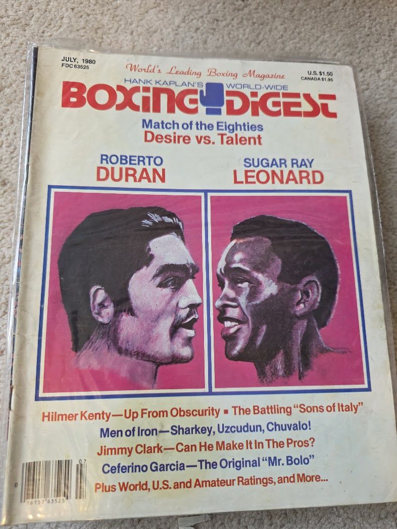 BOXING DIGEST JULY 1980 DURAN LEONARD