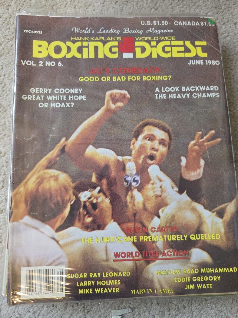 BOXING DIGEST MAGAZINE JUNE 1980 ALI