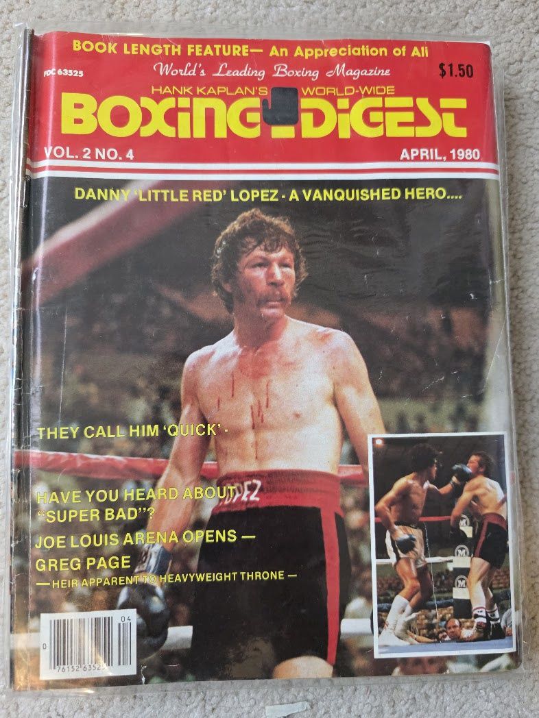 BOXING DIGEST MAGAZINE APRIL 1980 LITTLE RED