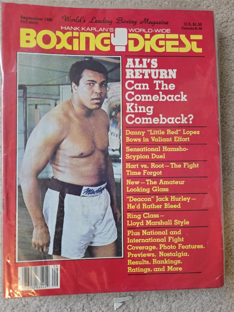 BOXING DIGEST MAGAZINE SEPTEMBER 1980 ALI