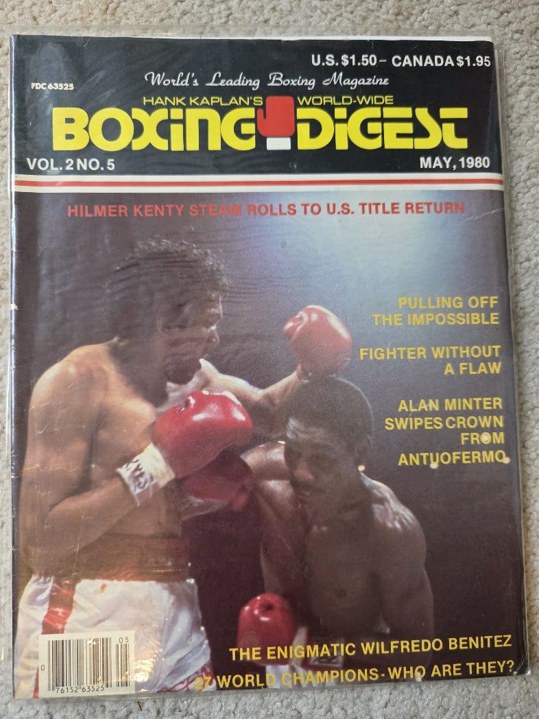 Wilfredo Benitez May 1980 Hank Kaplan's Boxing Digest Magazine