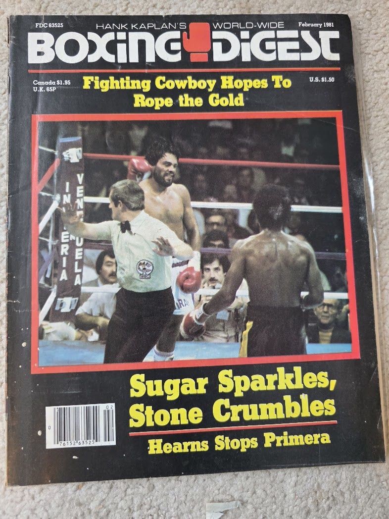 Boxing Digest February 1981 SUGAR