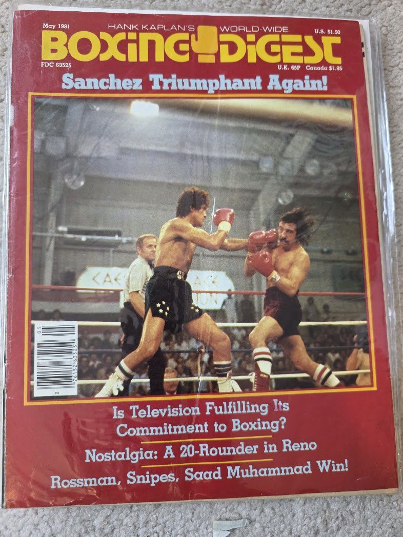 BOXING DIGEST MAY 1981 SANCHEZ