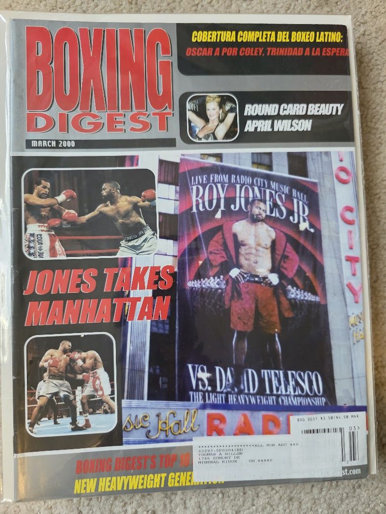 MARCH 2000 BOXING DIGEST magazine ROY JONES JR
