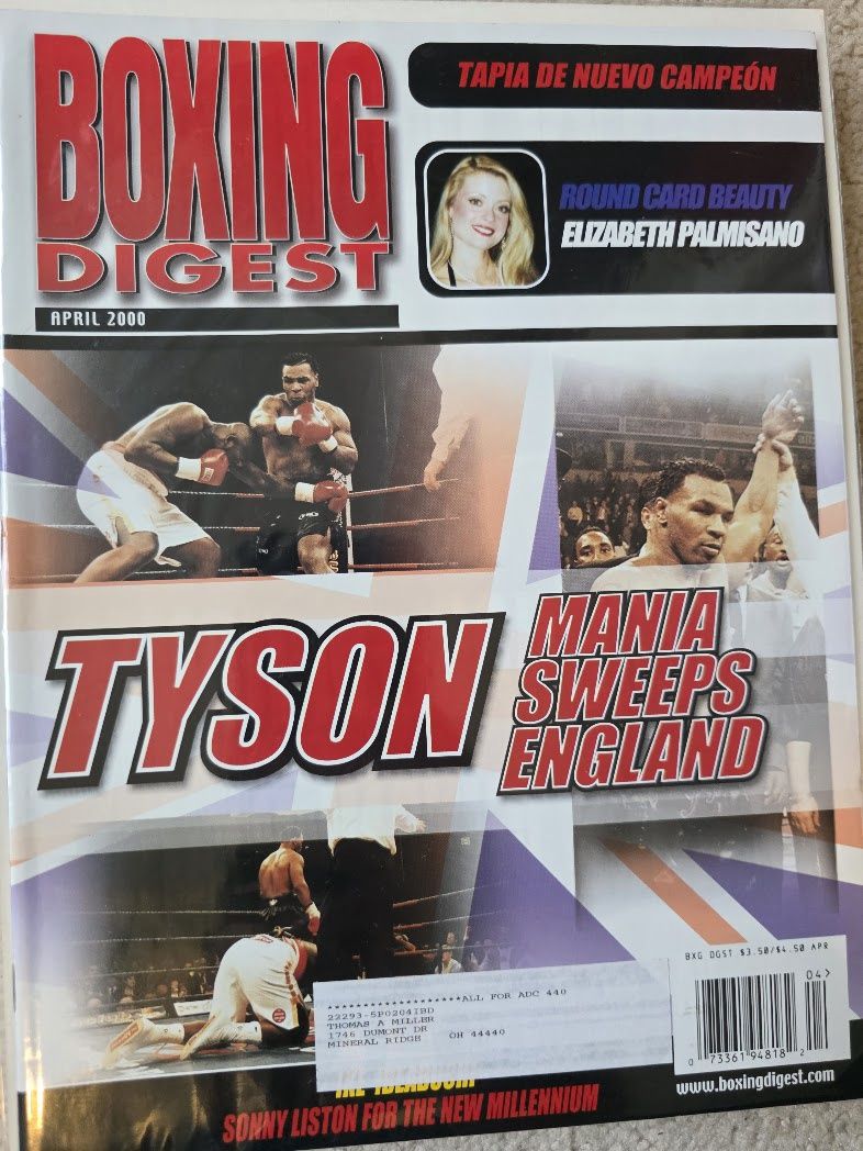 April 2000 Boxing Digest Magazine Tyson Mania Sweeps England