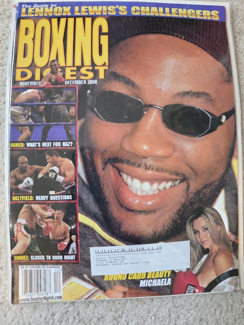BOXING DIGEST MAGAZINE NOVEMBER DECEMBER 2000 LEWIS