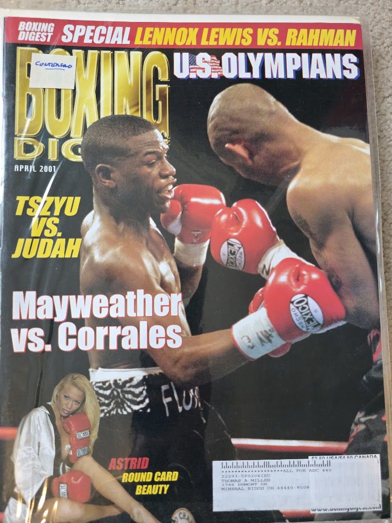 APRIL 2001  Boxing Digest Magazine Tszyu Judah Mayweather Corrales Lewis Rahman