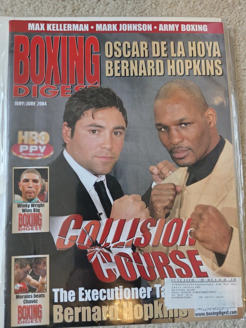 BOXING DIGEST MAGAZINE MAY JUNE 2004 OSCAR HOPKINS
