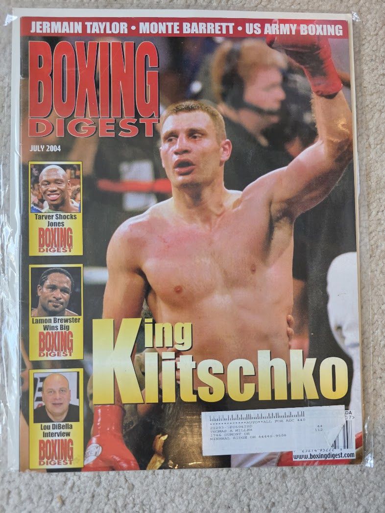 Boxing Digest Magazine July 2004 KING  KLITSCHKO Cover