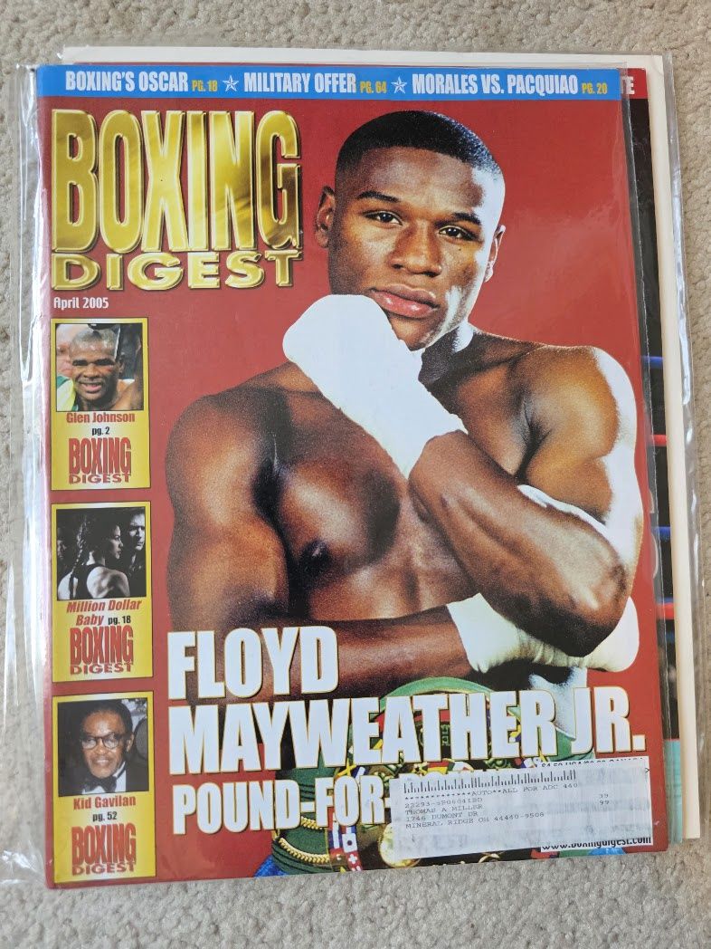 2005 April Boxing Digest Magazine Floyd Mayweather Glen Johnson Morales Pacquiao
