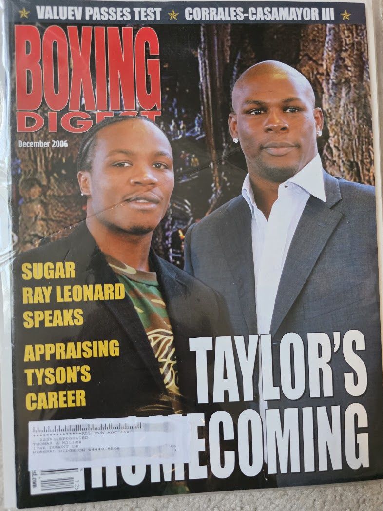 2006 December Boxing Digest Magazine Jermain Taylor Barrera Sugar Ray Leonard