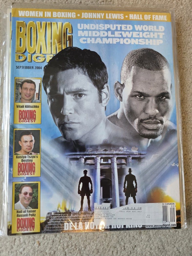 BOXING DIGEST MAGAZINE SEPTEMBER 2004 OSCAR