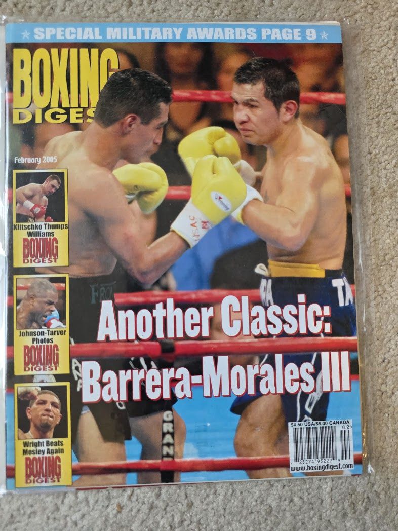 BOXING DIGEST MAGAZINE FEBRUARY 2005 BARRERA MORALES