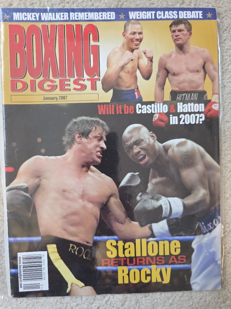 BOXING DIGEST MAGAZINE JANUARY 2007 STALLONE