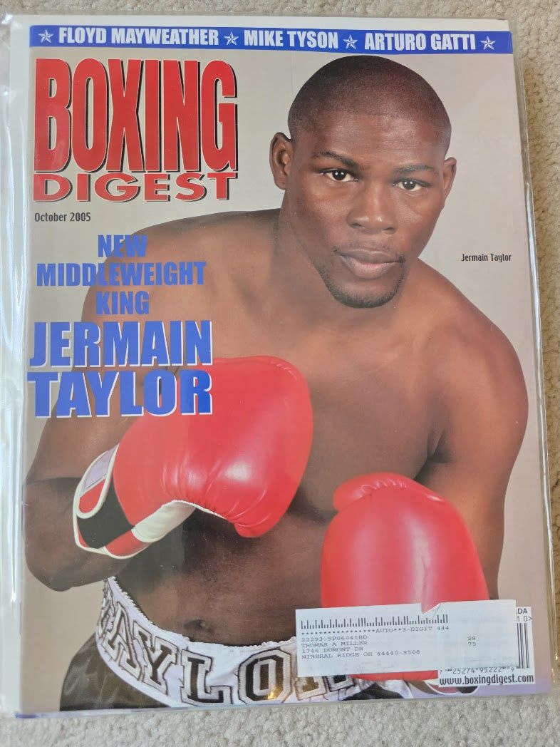 2005 October Boxing Digest Magazine Jermain Taylor Mike Tyson Mayweather