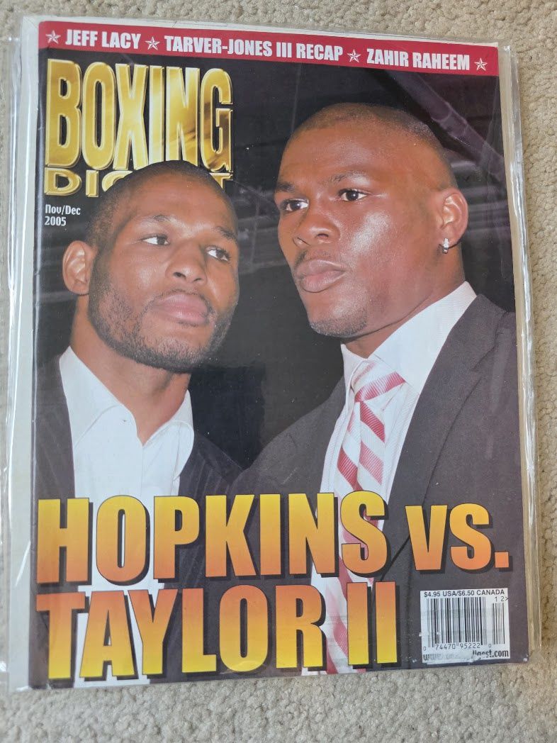2005 November December Boxing Digest Magazine Hopkins Taylor Klitschko