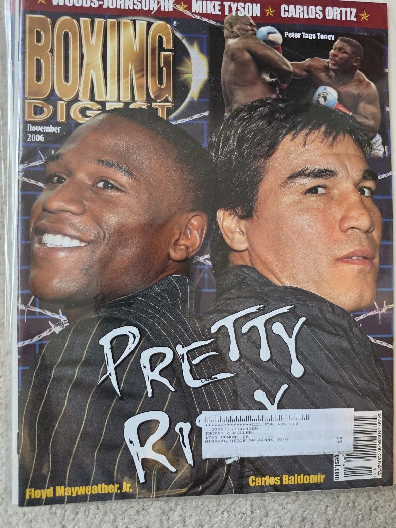 BOXING DIGEST MAGAZINE NOVEMBER 2006 MAYWEATHER BALDOMIR