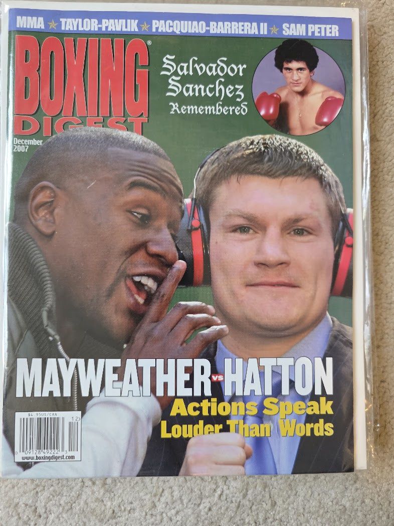 BOXING DIGEST MAGAZINE DECEMBER 2007 MAYWEATHER HATTON