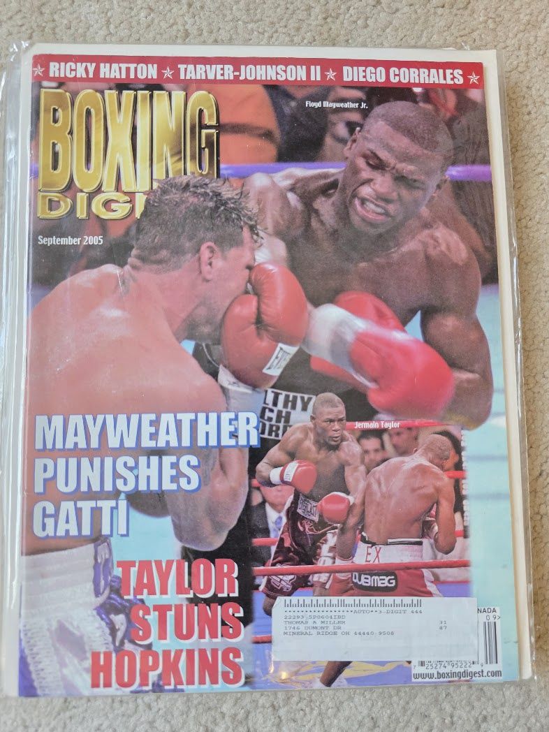 BOXING DIGEST MAGAZINE SEPTEMBER 2005 MAYWEATHER GATTI