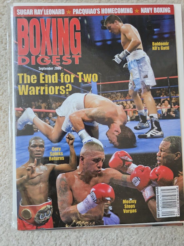 BOXING DIGEST MAGAZINE SEPTEMBER 2006 SPINKS MOSLEY