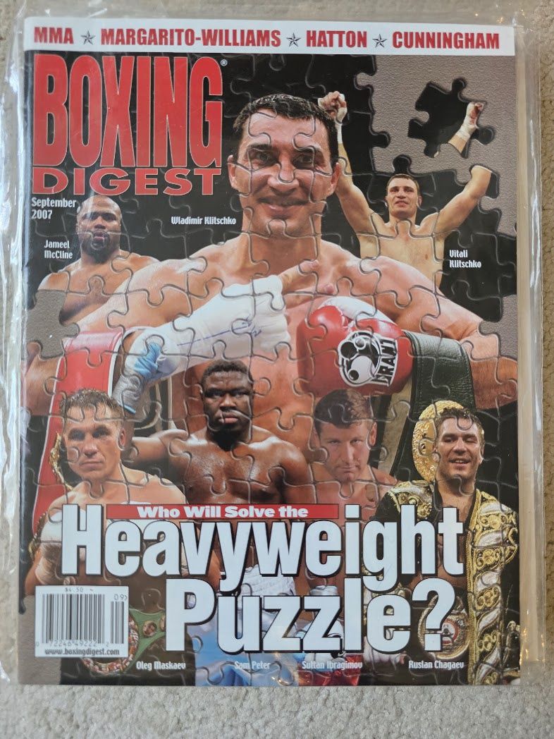 2007 September Boxing Digest Magazine Klitschko Hatton Malignaggi