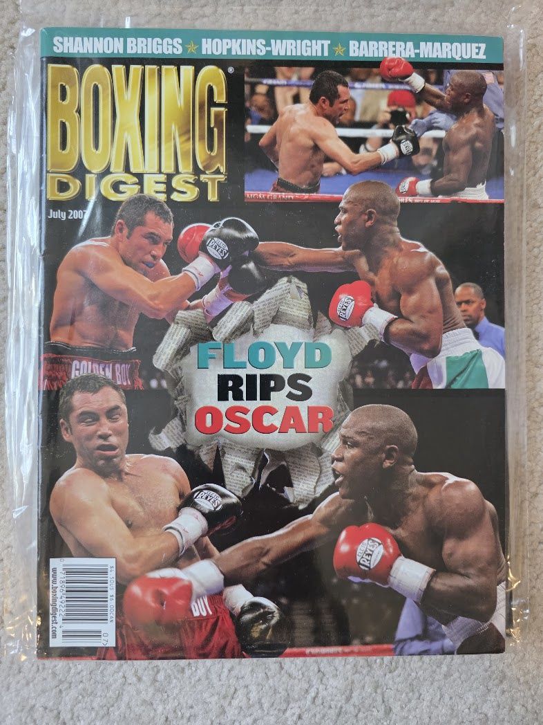 2007 July Boxing Digest Magazine Oscar De La Hoya Mayweather