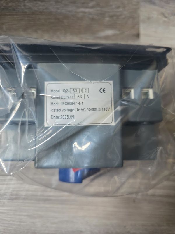 Double Power Source Automatic Transfer Switch Q2 Series 63 Amp 2 Pole Brand New