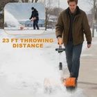 KITESDER 20V Snow Blower with Brushless Motor | 12'' Clearing Width &amp; 6'' Depth OPEN BOX TESTED NEW