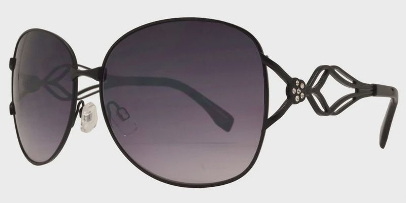 BRAND NEW Women Butterfly with Rhinestone Accent Metal Sunglasses FC6369