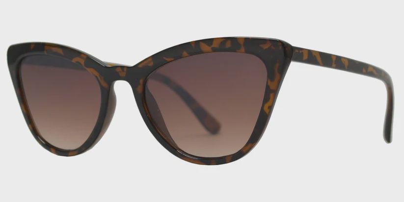 BRAND NEW Cat Eye Sunglasses with Flat Lens FC 6484, Color: LEOPARDDARK