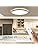 Dimmable LED Flush Mount Ceiling Light Fixture with Remote Control, 18Inch 3000K-6500K Light Color Adjustable, Modern Ultra-Thin Ceiling Lamp for Bedroom Kitchen, Wired CHROME COLOR