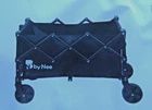 Bynee Collapsible Garden Utility Wagon Cart With Adjustable Handle
