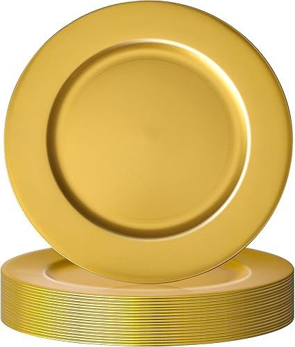 Tanlade 49pcs Gold charger plater