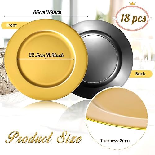 Tanlade 49pcs Gold charger plater