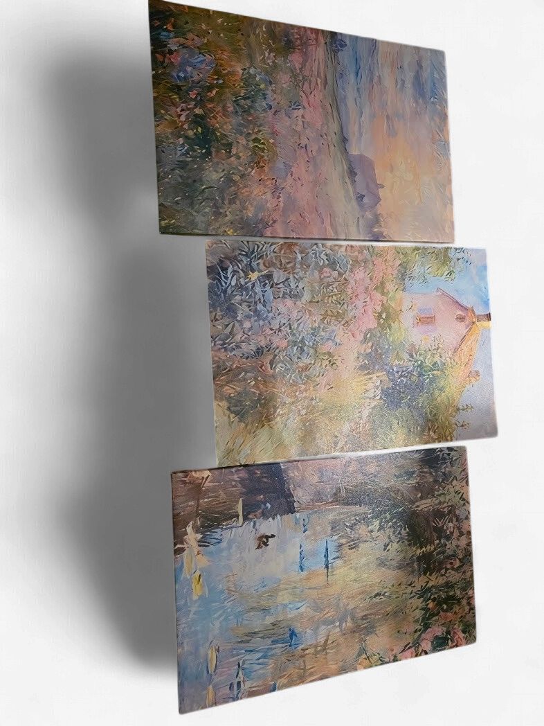 3 PIECE CANVAS ART 16X24