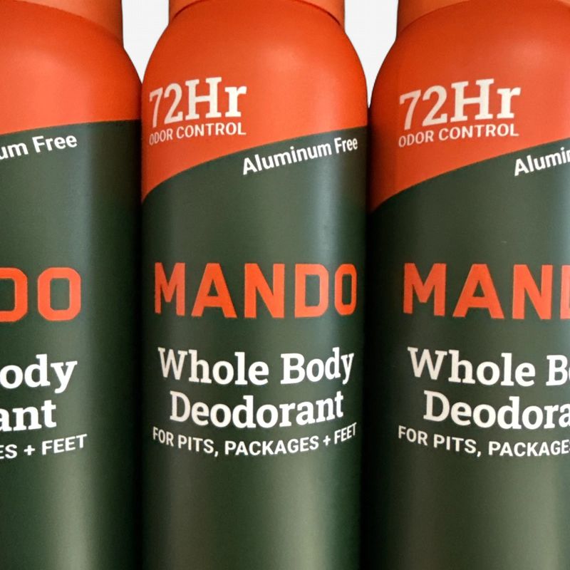 3 MandoLUME Whole Body Deodorant Invisible Spray Clover Woods, 3.6 oz Each
