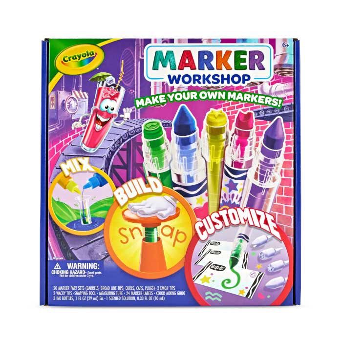 Crayola Marker Workshop DIY Marker Maker Kit 55pc Make 20 Markers Kids Craft