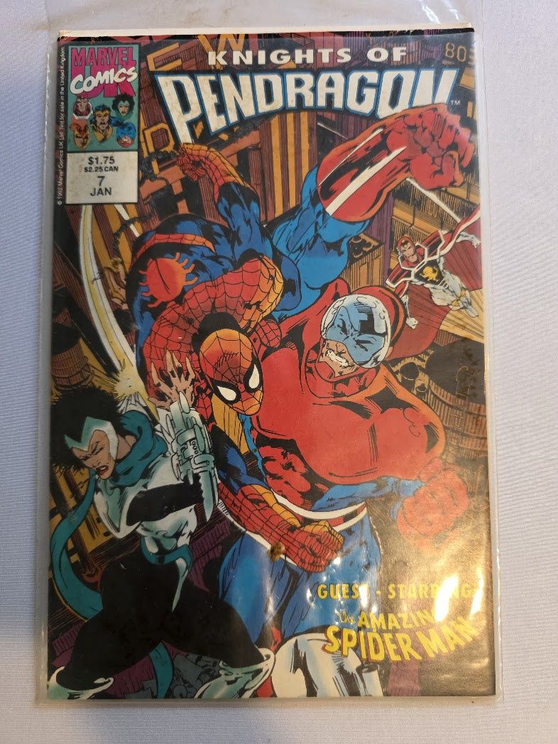 The Knights of Pendragon #7 comic book from Marvel Comics