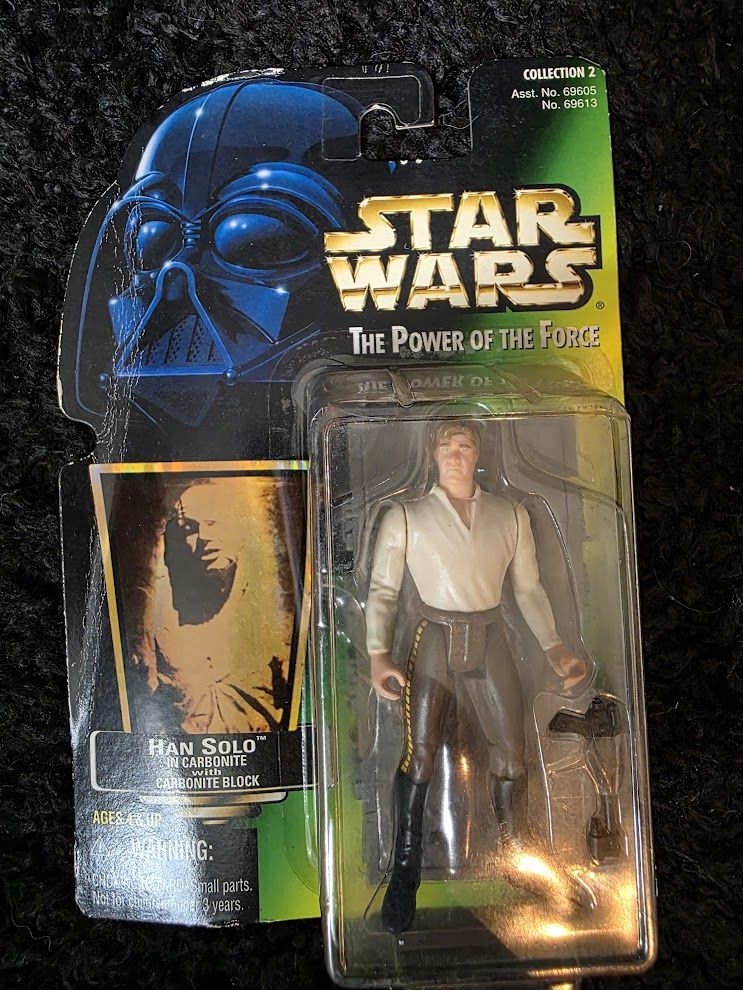 Star Wars Power of the Force - Han Solo in Carbonite Action Figure