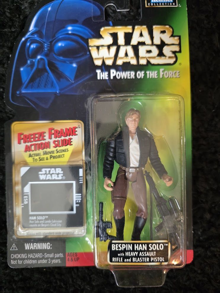 Star Wars The Power of the Force Bespin Han Solo action figure NEW FREEZE FRAME