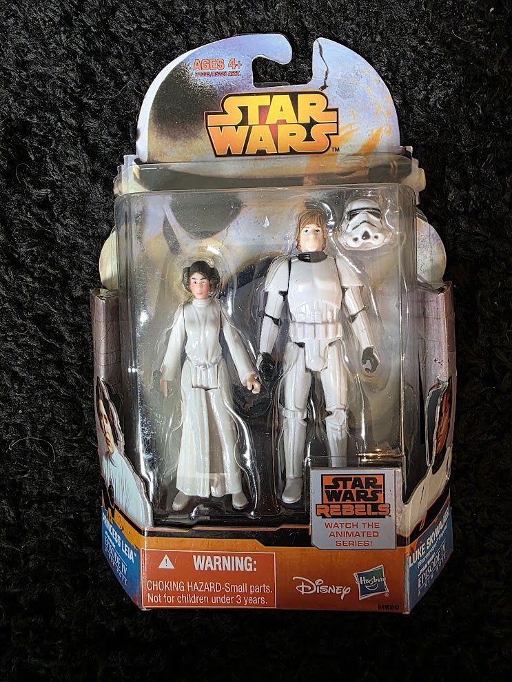 DISNEY Star Wars Princess Leia &amp; Luke Skywalker MS20 Episode IV A New Hope