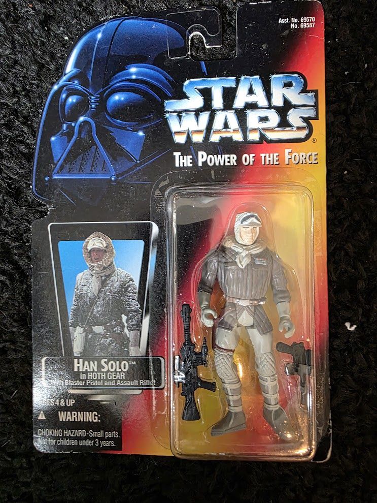 Star Wars The Power Of The Force Han Solo in Hoth Gear Action Figure