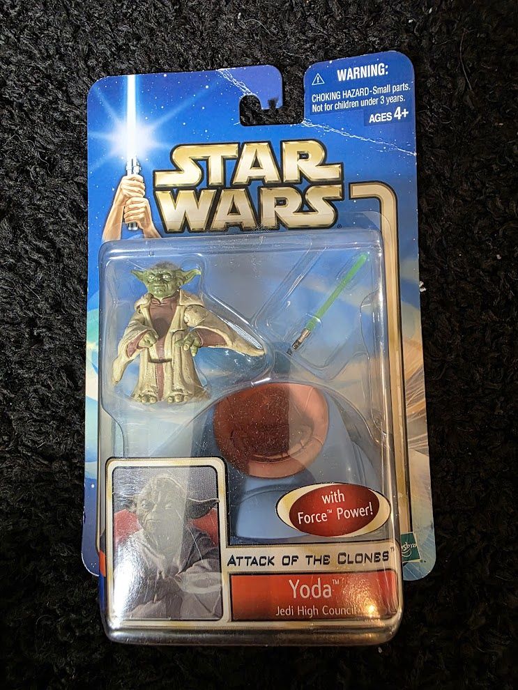 Hasbro Star Wars Attack of the Clones Yoda Jedi High Council Action Figure
