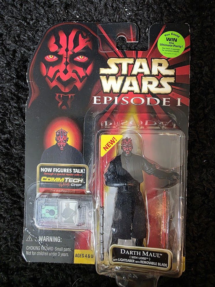 Star Wars Episode 1 The Phantom Menace DARTH MAUL Action Figure 1999 NEW SEALED!