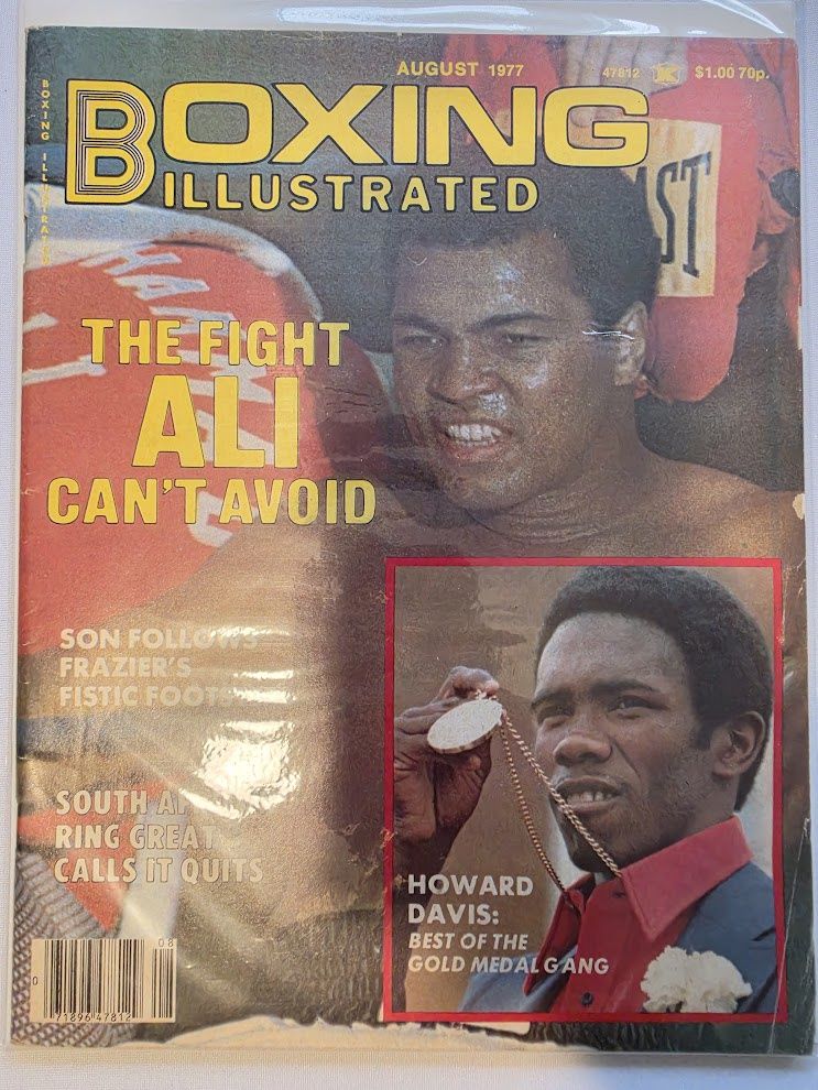 Boxing Illustrated Magazine August 1977 Muhammad Ali Howard Davis