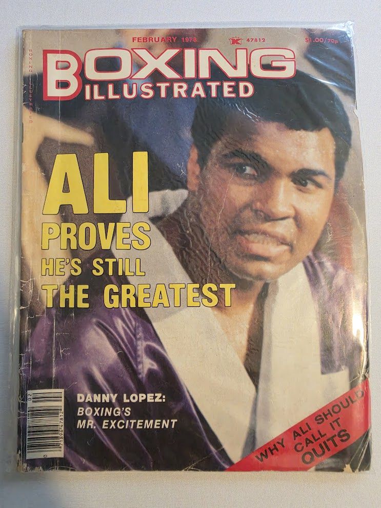 Boxing Illustrated Magazine February 1978 Muhammad Ali Danny Lil Red LopezOpens in a new window or tab Pre-Owned