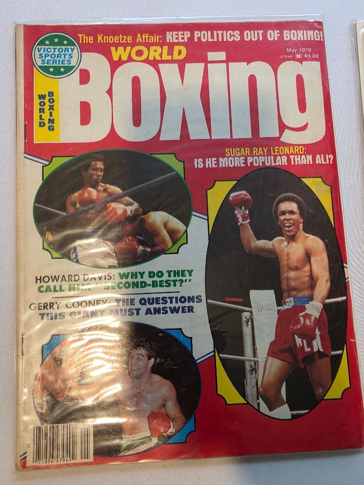 World Boxing Magazine May 1979 Sugar Ray Leonard Howard Davis Gerry Cooney