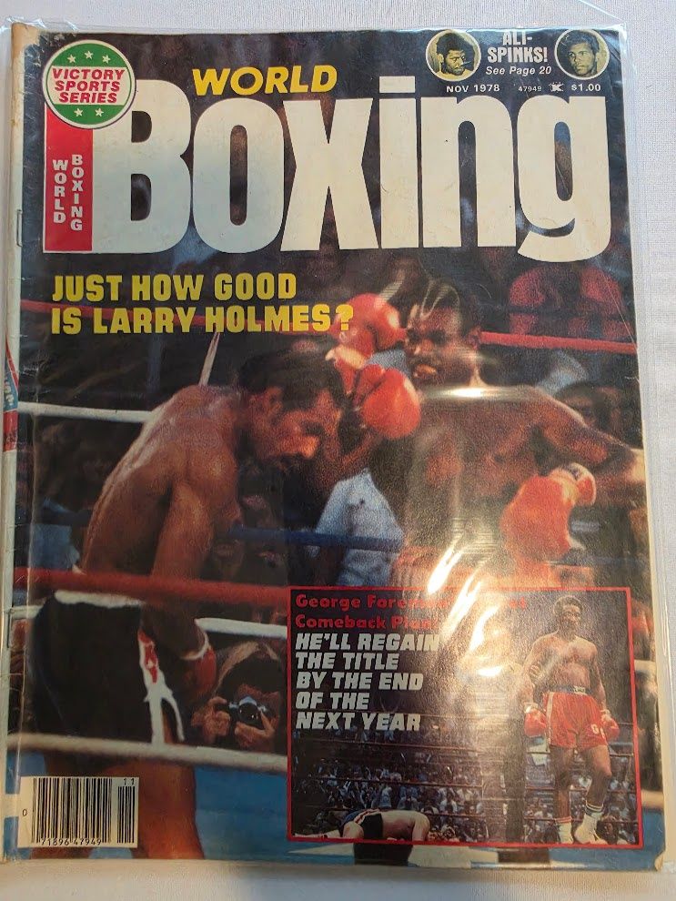 World Boxing Magazine November 1978 Issue Larry Holmes George Forman