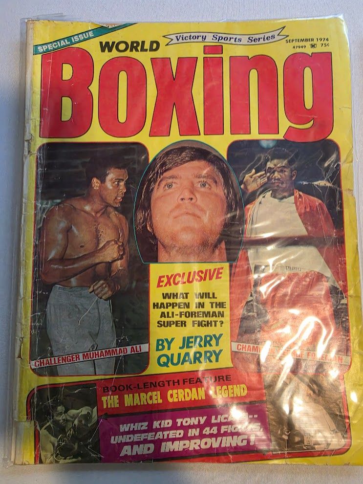 Wold Boxing September 1974 Ali Forman