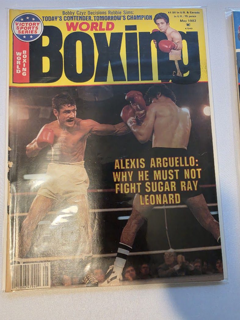 World Boxing Magazine May 1982 Alexis Arguello Cover